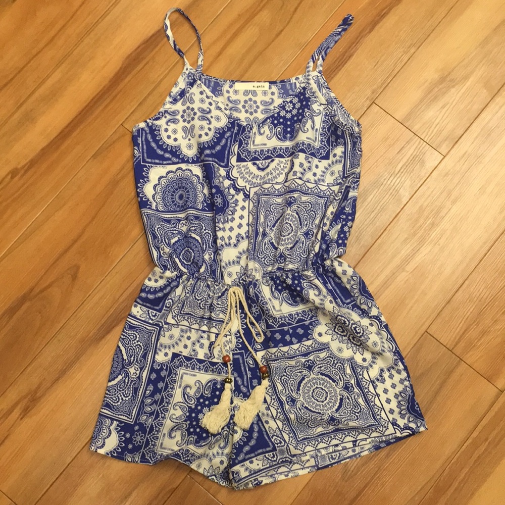 Silky V-Neck Romper